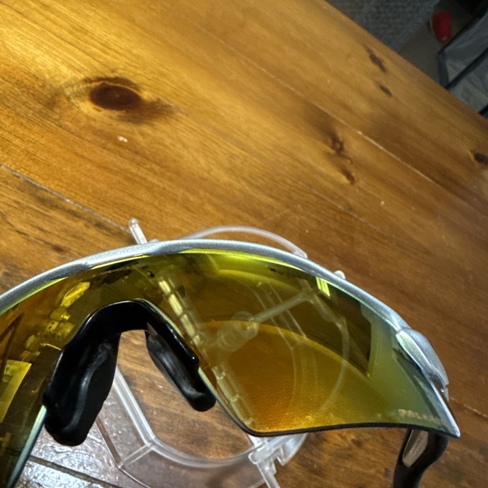 Oakley Radar EV Path Silver Frames and Orange Lenses