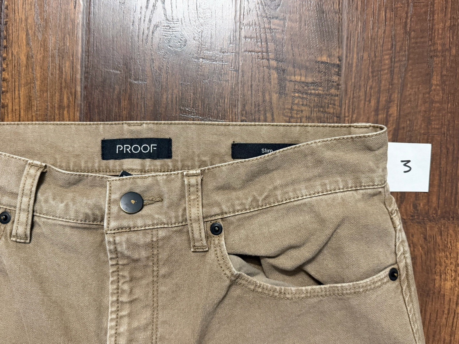 Proof Rover Pant HB Slim 5 Pocket Canvas Jeans Mens 30×30 Huckberry Stretch