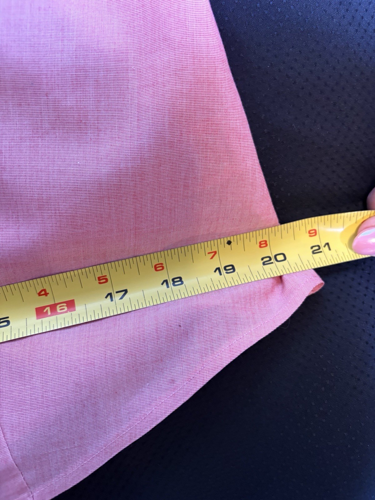 Talbots Button Up Shirt~14 Petite~Long Sleeve Pink Oxford Cotton Classic Office