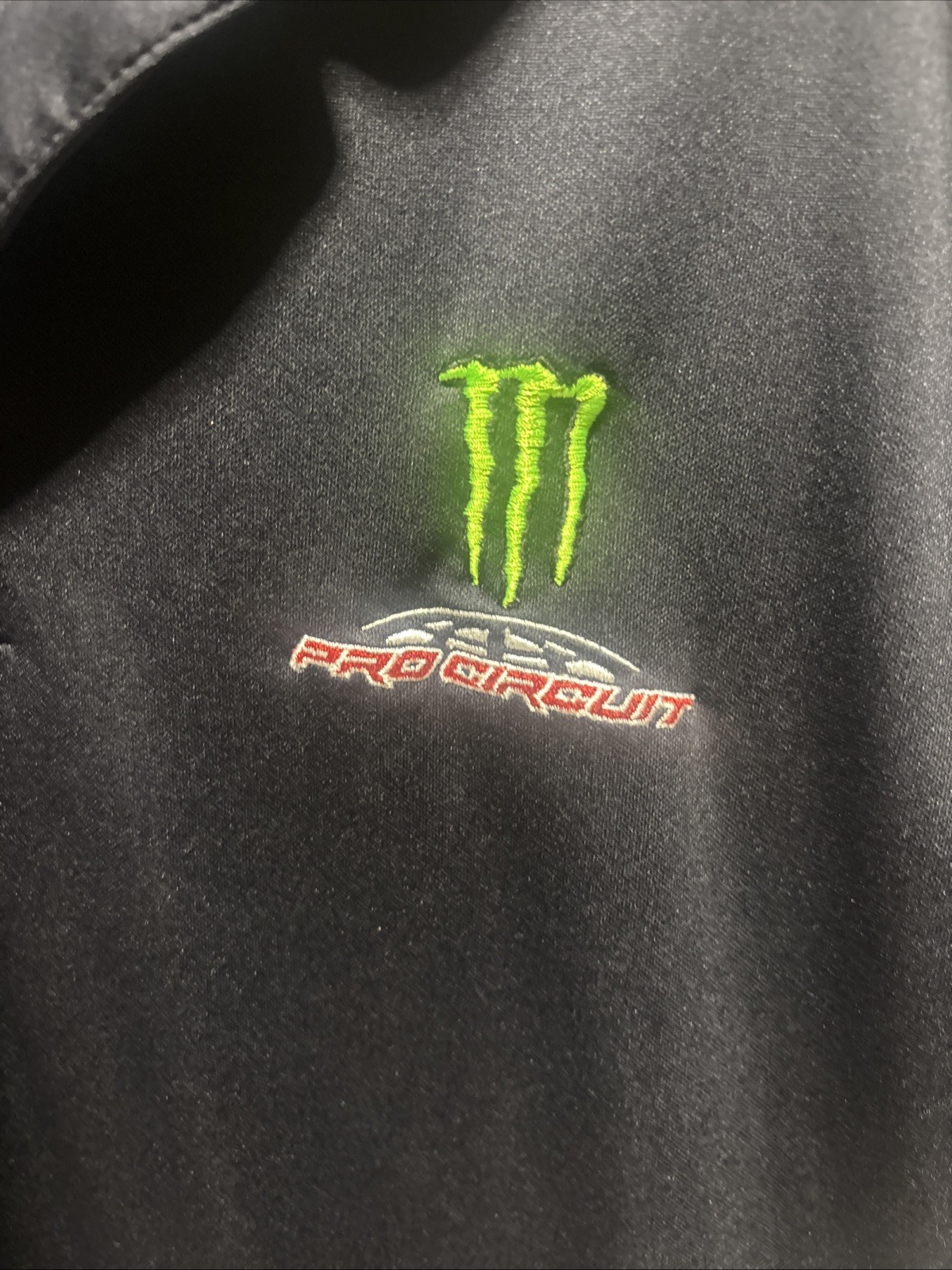 Monster Energy Drink Pro Circuit Polo Shirt Fox Gears Sz XL ?