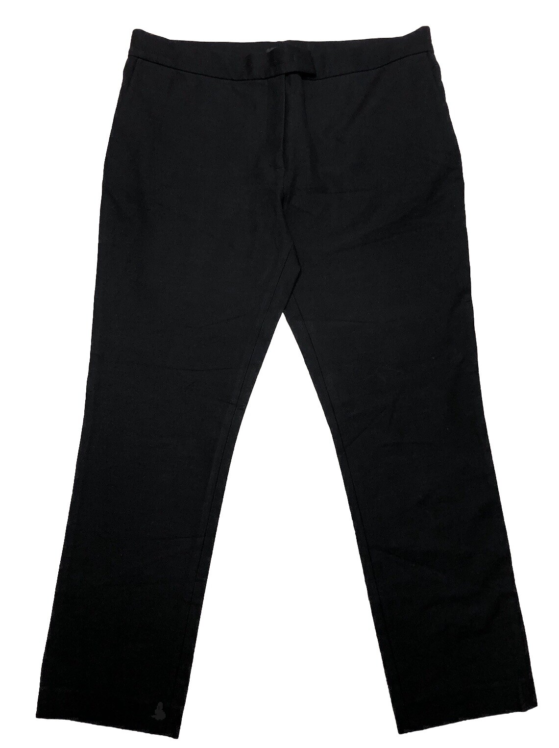 Joseph Pants Women’s 10 Black Stretch Gabardine Finley FR 42 Straight Ankle