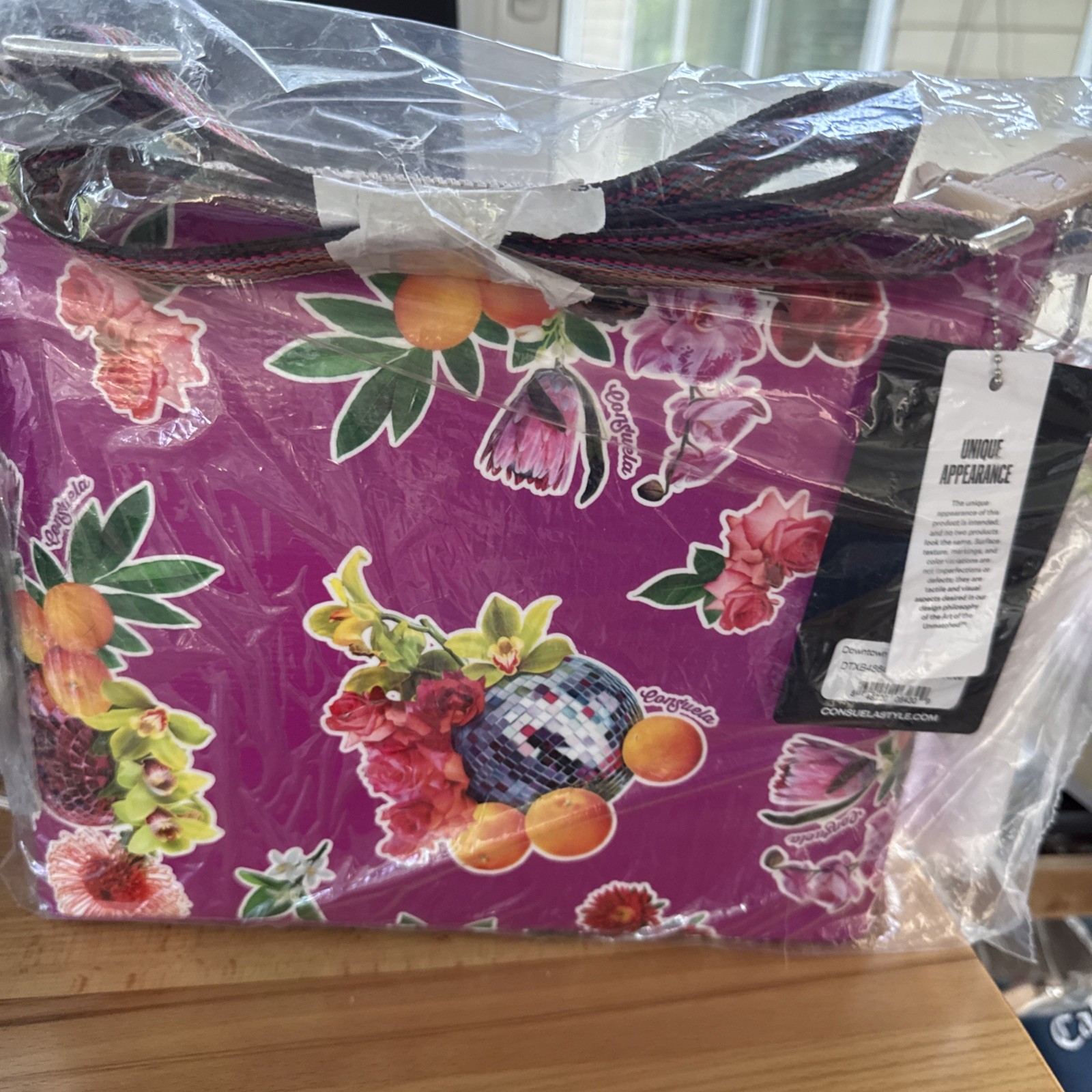 Consuela NWT Birdie Downtown Crossbody in Original Packaging Pineapple