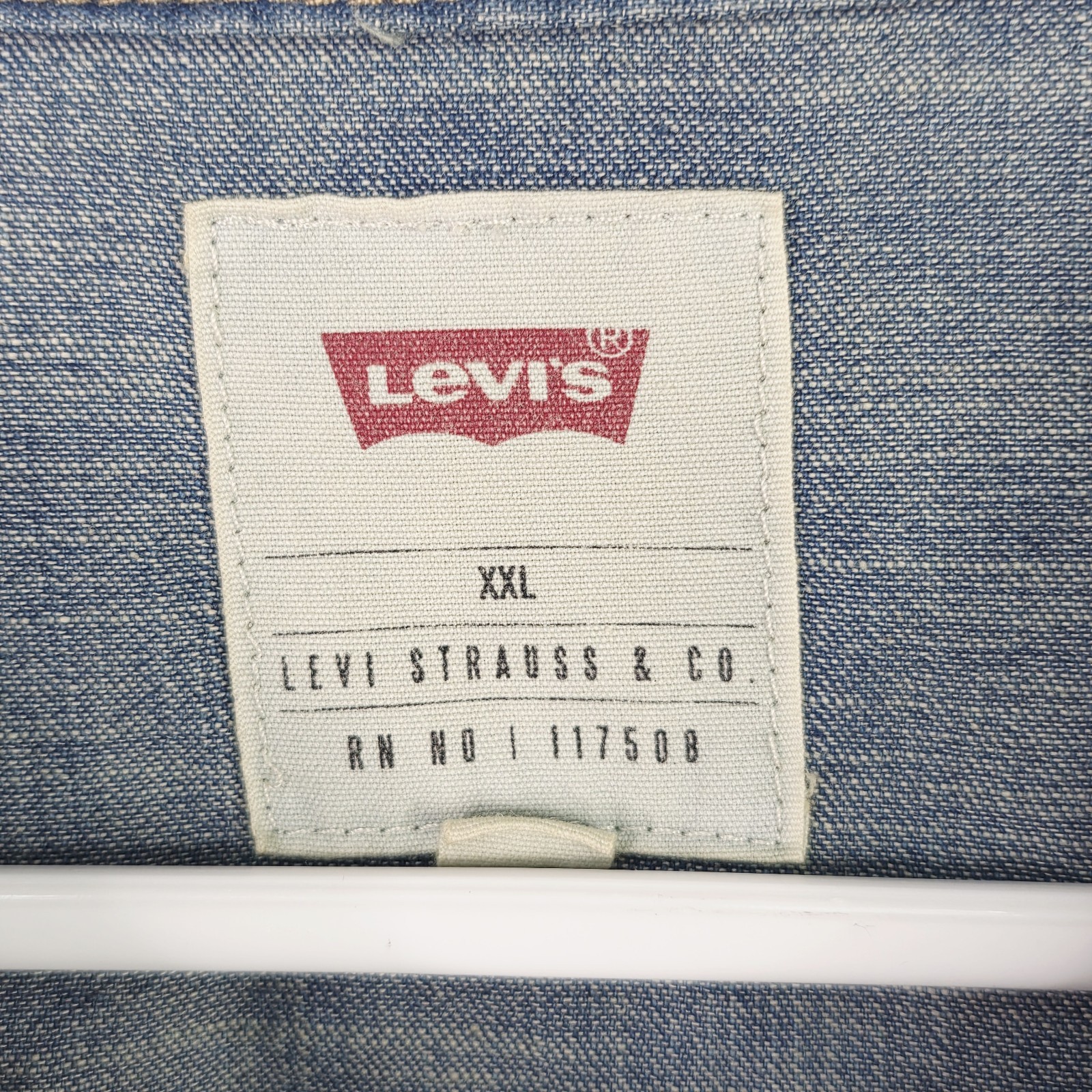 Levi’s Barstow Western Denim Shirt Men’s XXL Blue Snap Long Sleeve 3LYLW2262