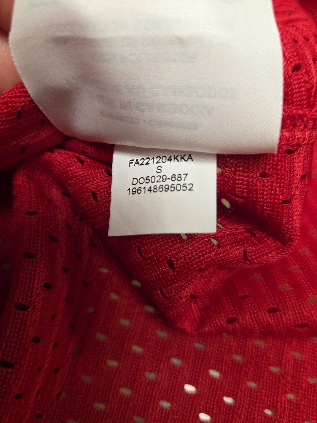 Nike Air Jordan Womens S Heritage Core Dress Jersey 23 Red DO5029-100 Loose Fit