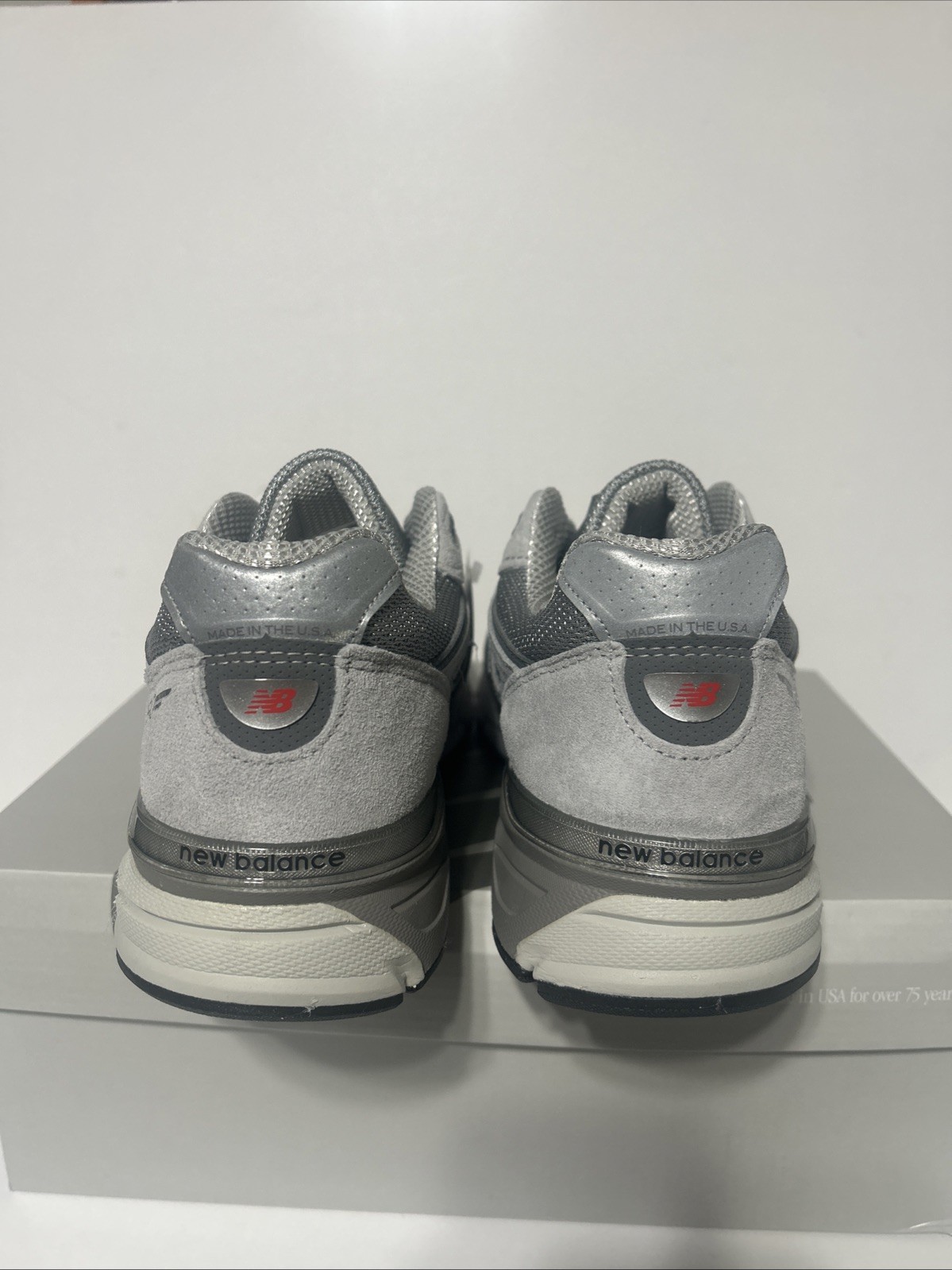 New Balance 990v4 Made in USA Grey Silver U990GR4 Mens US Size 10.5