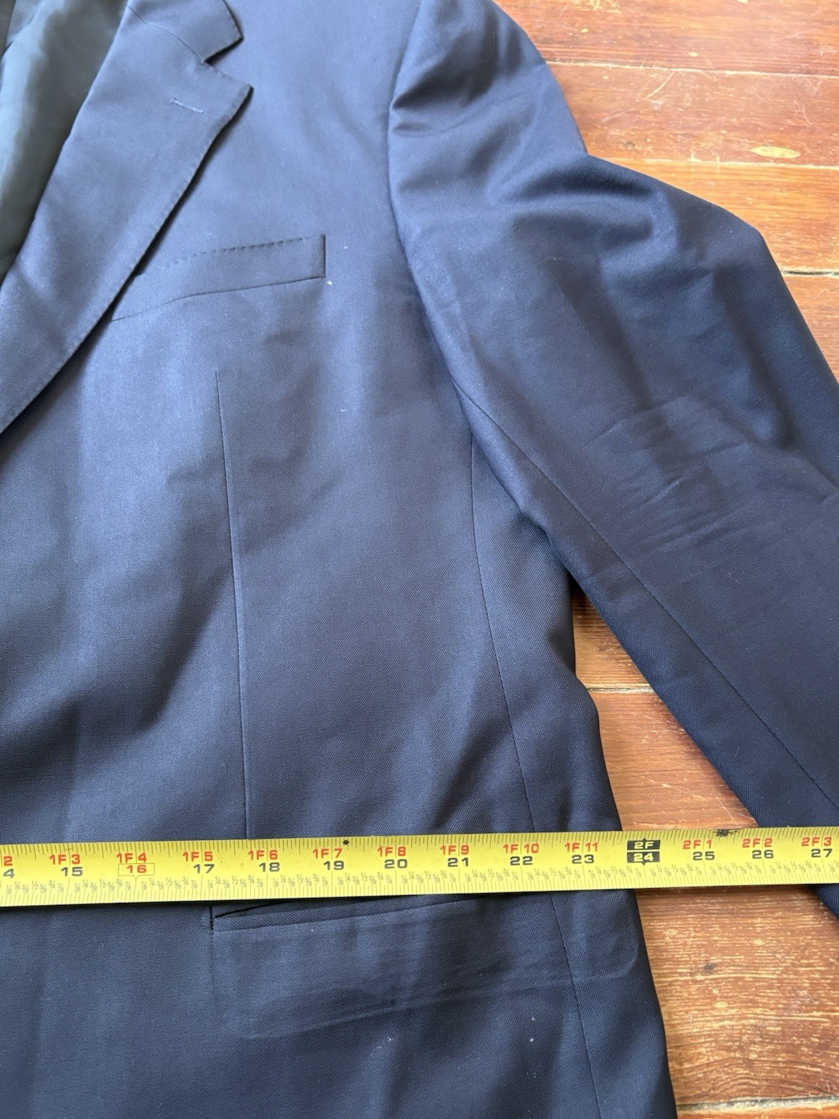 Corneliani Men’s Blue Wool/Rayon Blazer Jacket Size 58 7L Made In Italy