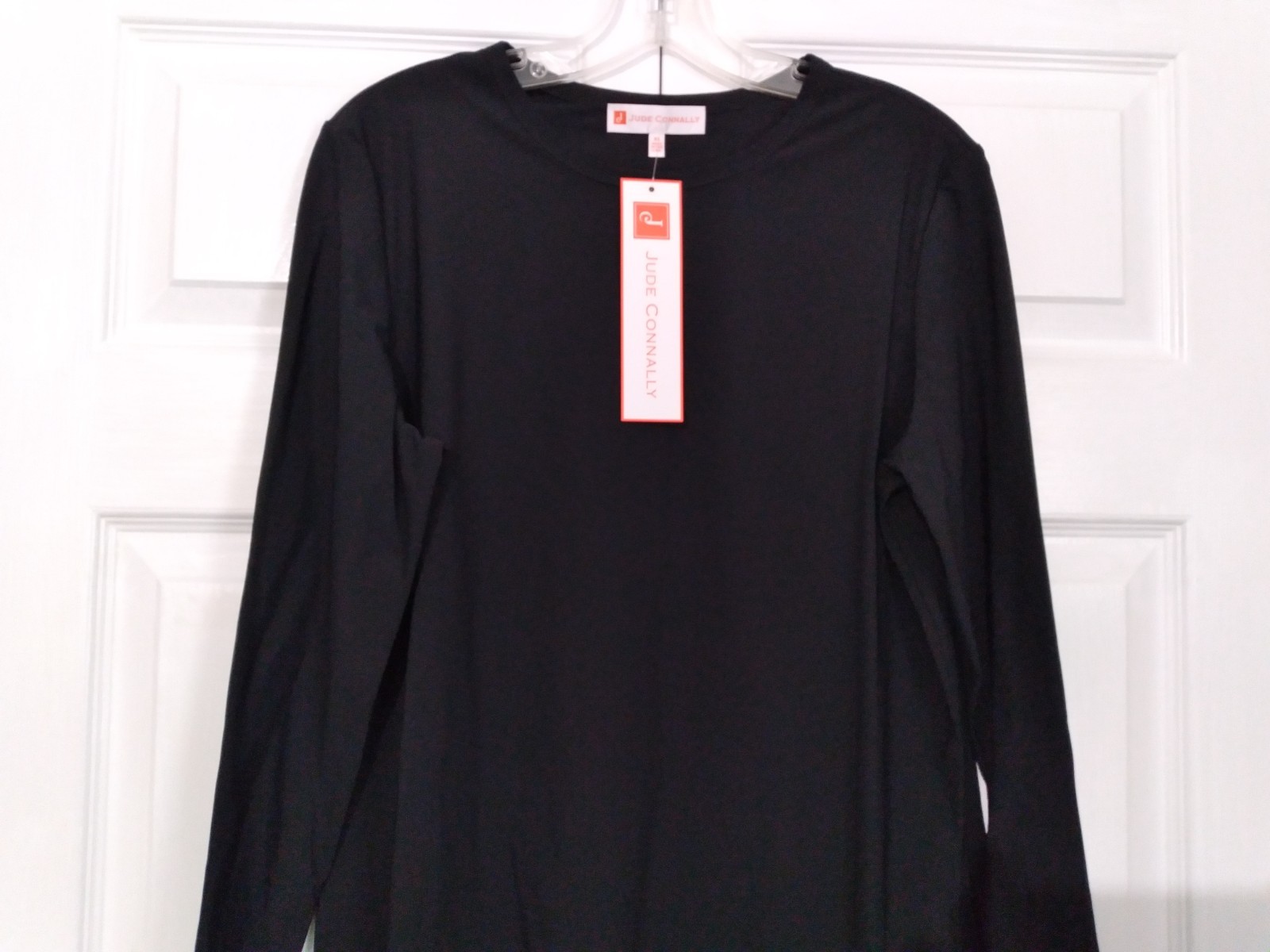 NEW Jude Connally Landon Top Lightweight Jude Cloth Black L/S Size XL $128 NWT