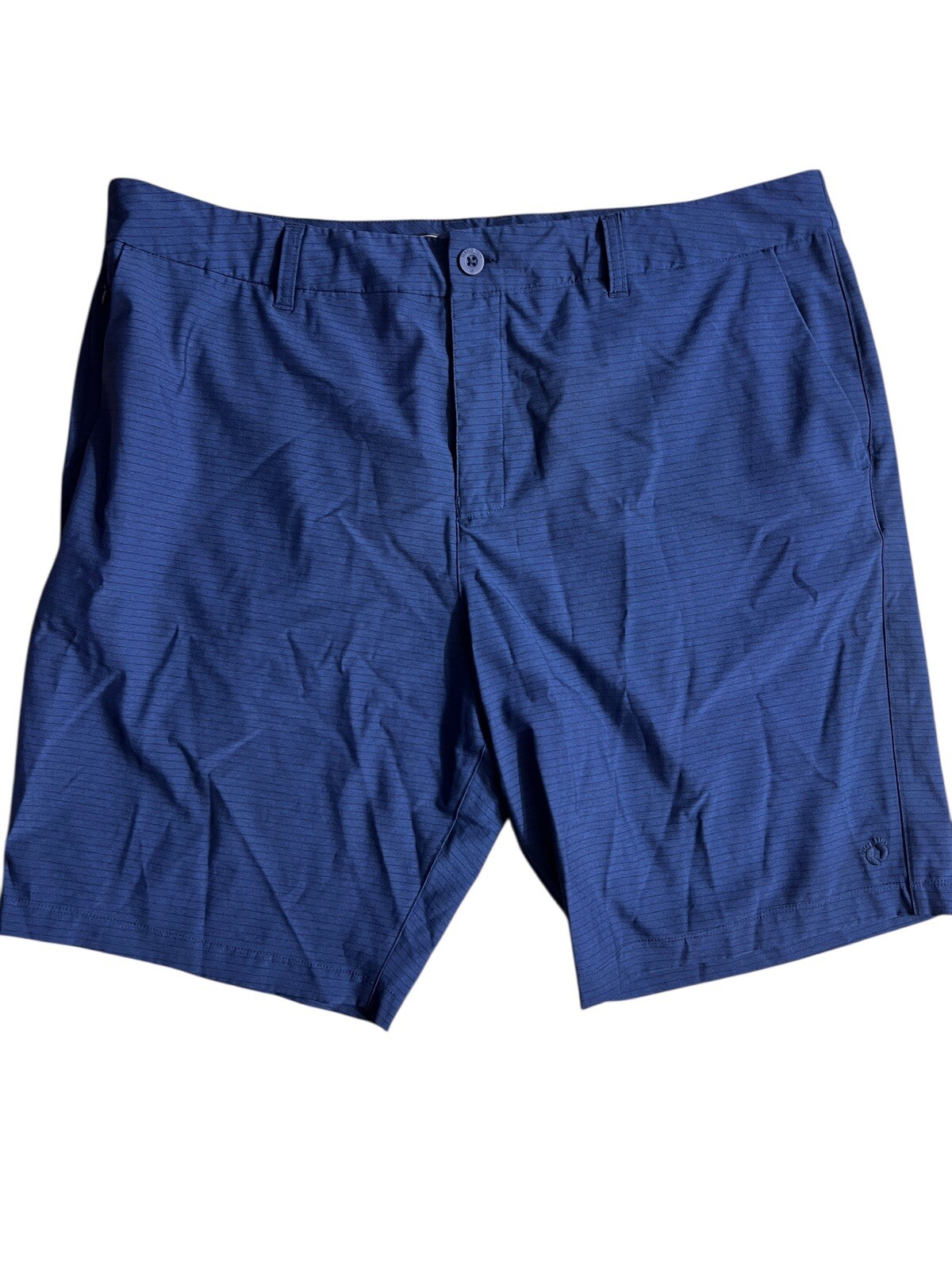 Hang Ten Men’s Lightweight Stretch Quick Dry Shorts Blue Stripe Size 40 Golf
