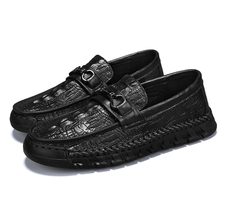 Men Business Dress Driving Moccasin Leather Loafers Shoes Outdoor Flats Shoes