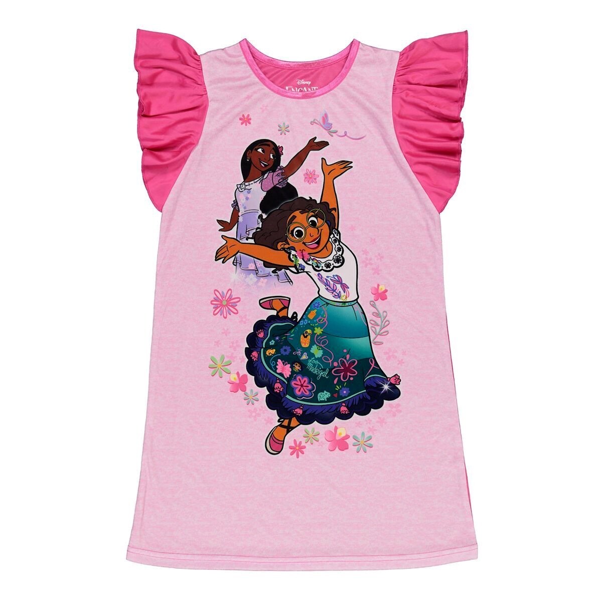 Disney Encanto Nightgown Pajamas Sleep Shirt Pink 6 8 10 12 Movie Girls NWT NEW