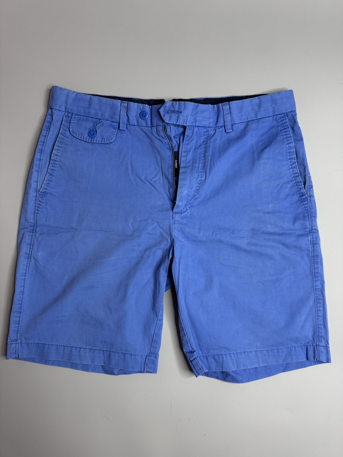 Daniel Cremieux Bright Blue Flat-Front Cotton Shorts