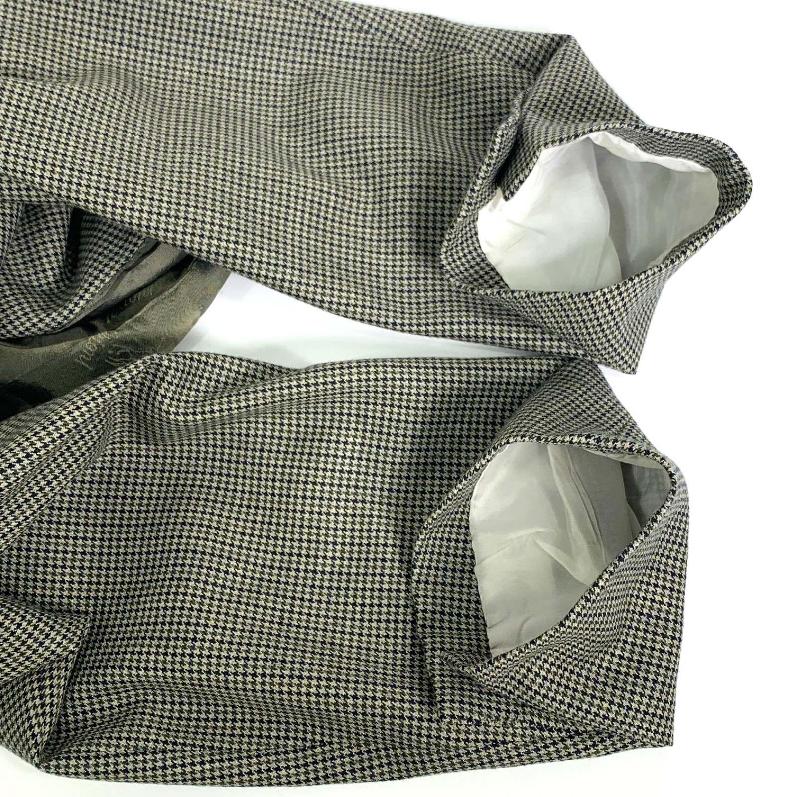 Brioni Traiano Houndstooth Blazer Jacket Mens 58/48R 90% Wool 10% Cashmere Italy