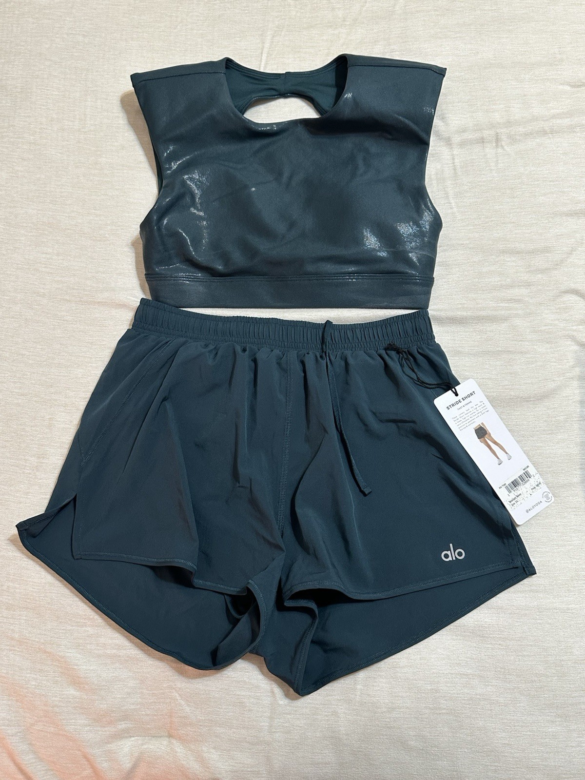 Alo Yoga Set Midnight Green Size XS