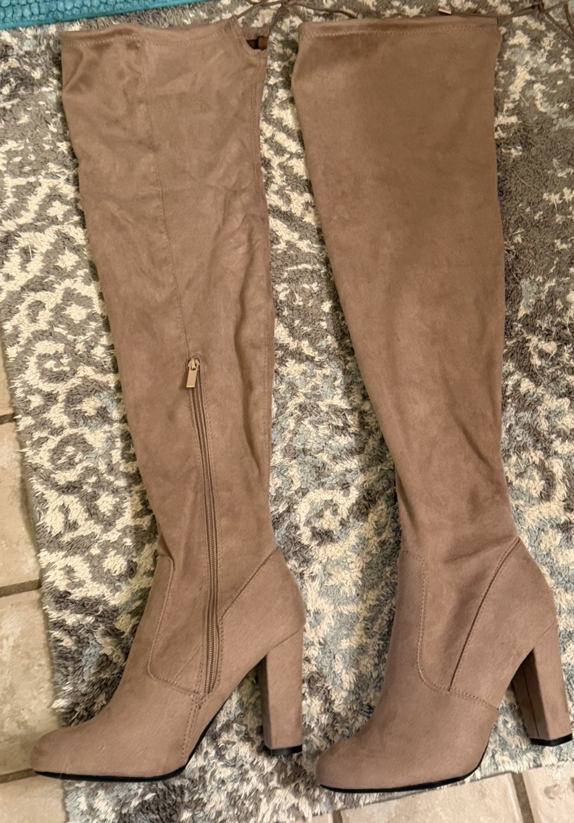 Thigh High Boots Size 8 Adjustable at Top