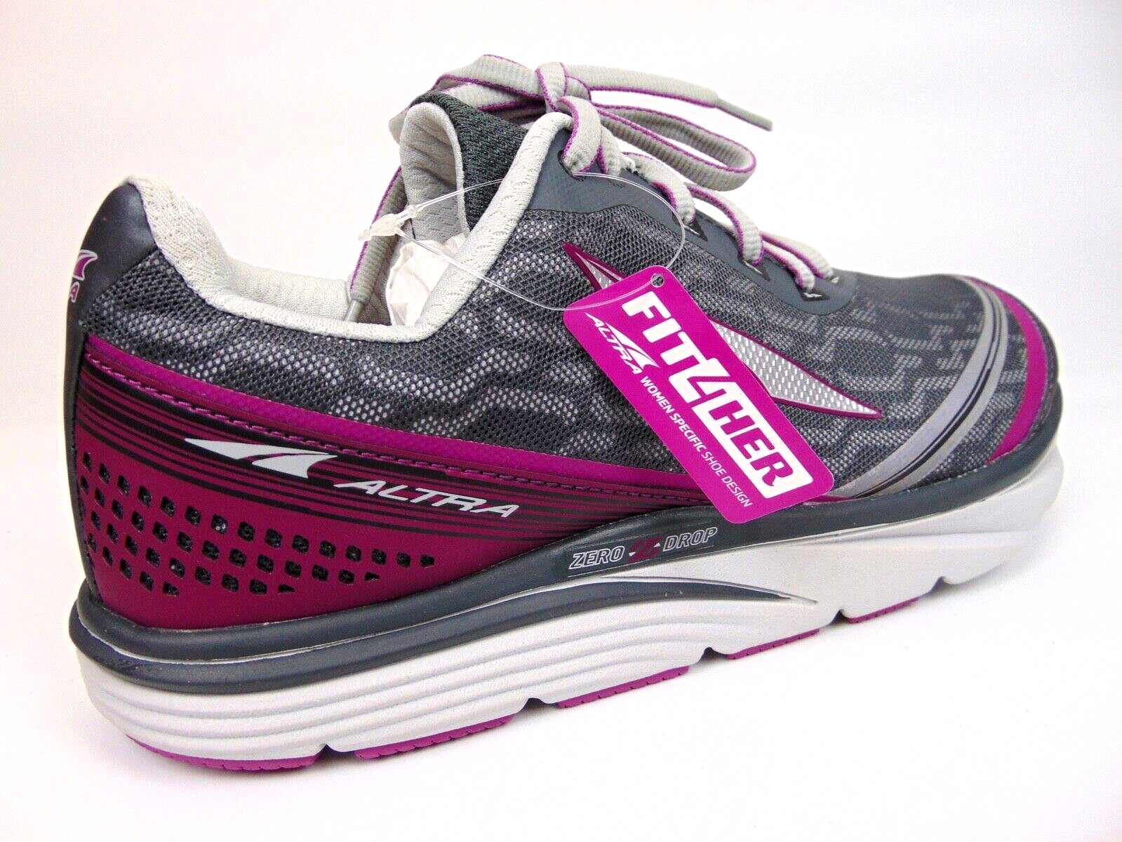 ALTRA Womens Torin IQ Road Running Athletic Shoes, Size 8.0 Med, Gray/Purple NEW