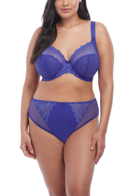 Elomi Charley High Leg Brief Panty#4386 Sizes Med- 4XL Ultramarine NWT$29