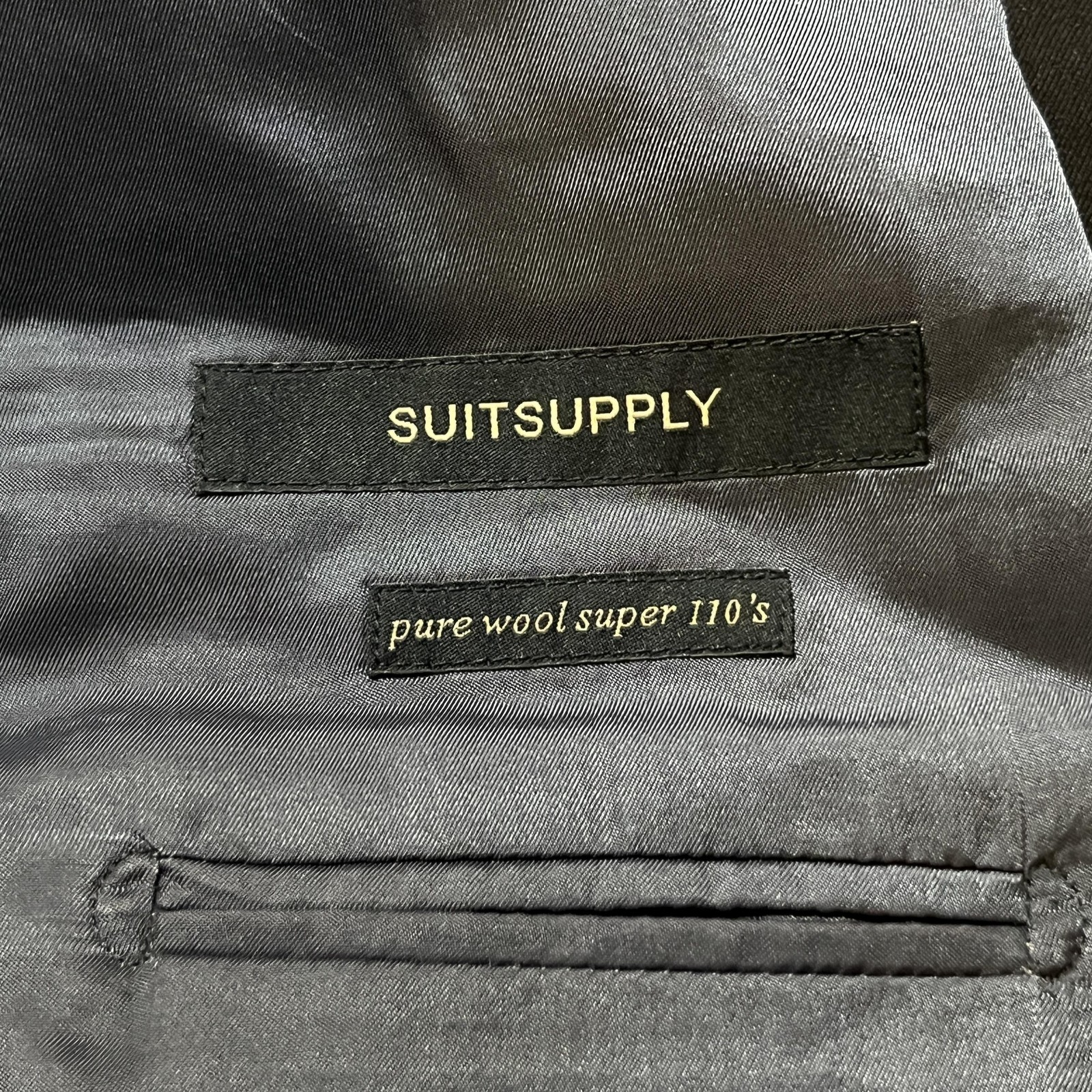 Suitsupply Blazer Mens 42R Navy Pure Wool Super 110s Sport Coat Bemberg Lined