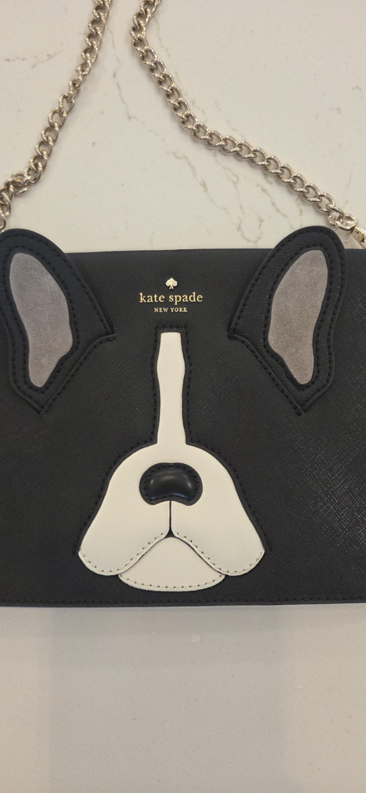 Kate Spade French bulldog purse