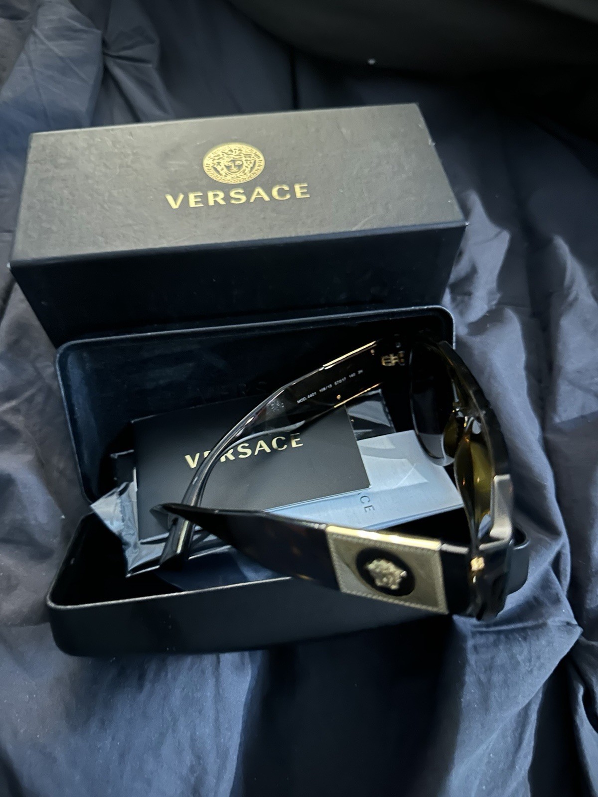 Versace Sunglasses Brown Tortoise Injected Frame