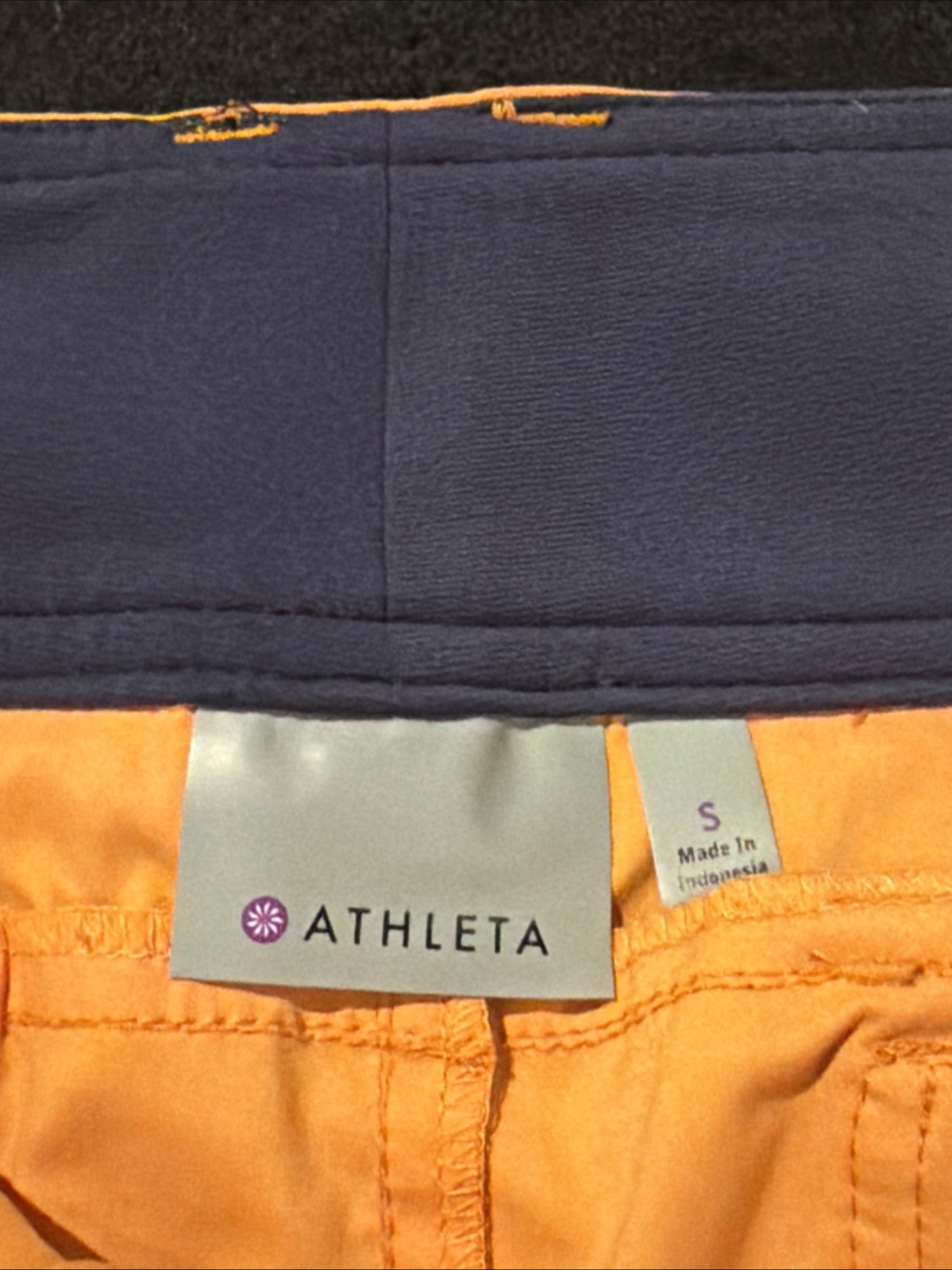 Fabletics Women’s Orange Button Closure Zipper Pockets Size Small