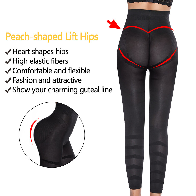 Anti Cellulite Compression Leggings Thigh Shaper High Waist Slim Pants Shapewear