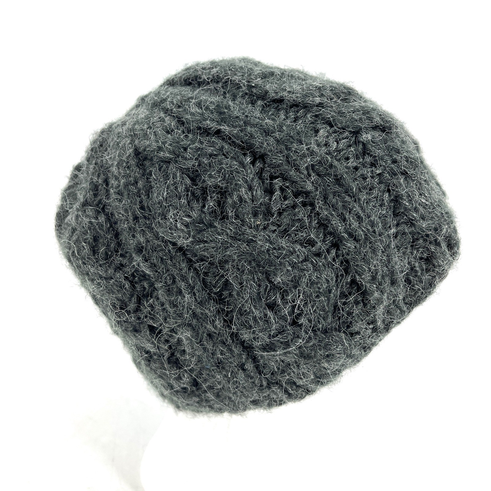 Pistil Chunky Knit Beanie Hat Charcoal Grey Cable Knit Alpaca Blend