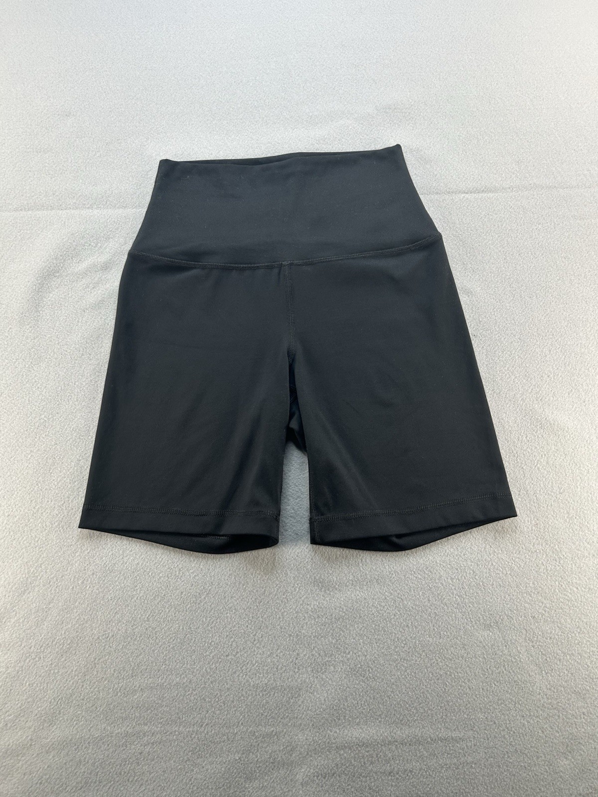 Yogalicious Lux Everyday 7″ Bike Shorts Black Women’s Size S Polyester Spandex