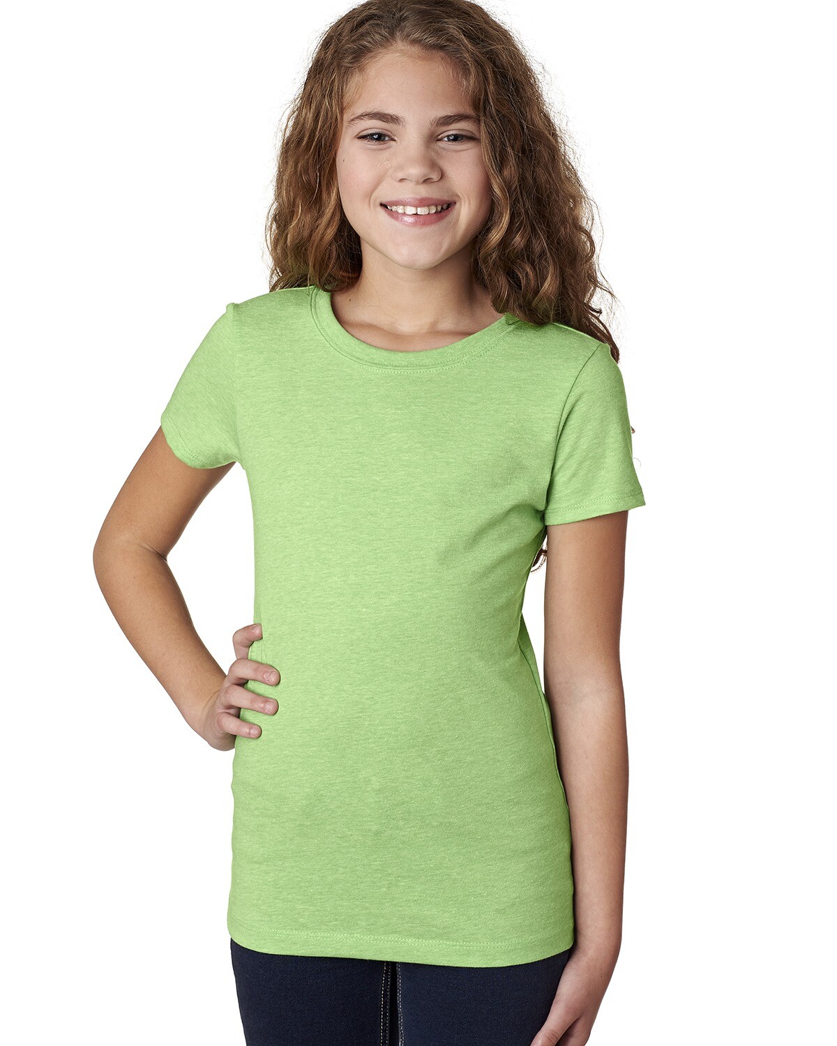 Next Level Apparel Youth Princess 4.3 oz. CVC Short Sleeves T-Shirt 3712 XS-XL