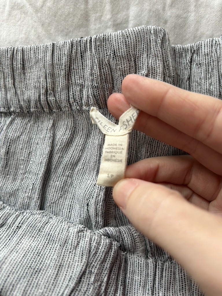 Eileen Fisher Women’s Small Organic Linen Cropped Pants Ankle