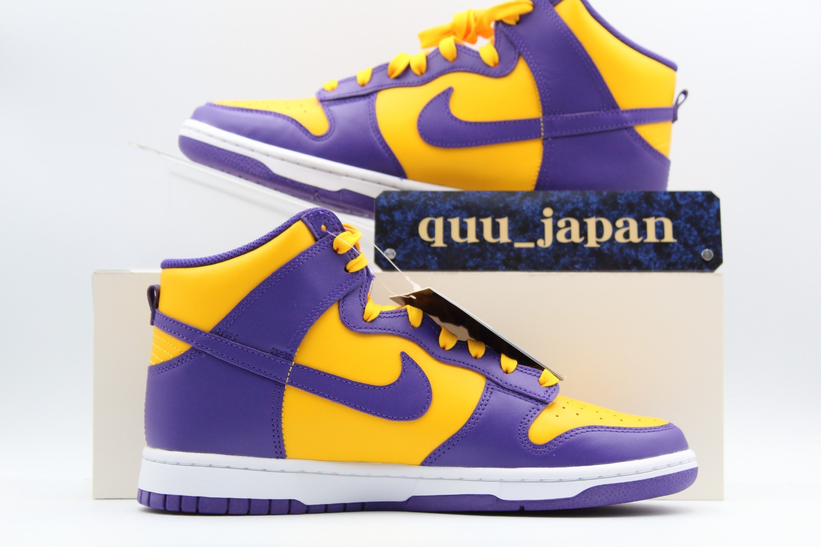Nike Dunk High Retro Lakers DD1399-500 Yellow Purple Men’s US4-14 NEW