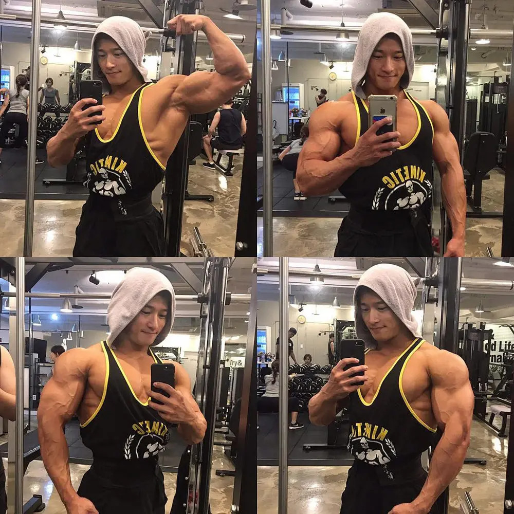 Men’s Gym Stringer Tank Top Cotton Sleeveless Bodybuilding Workout Vest