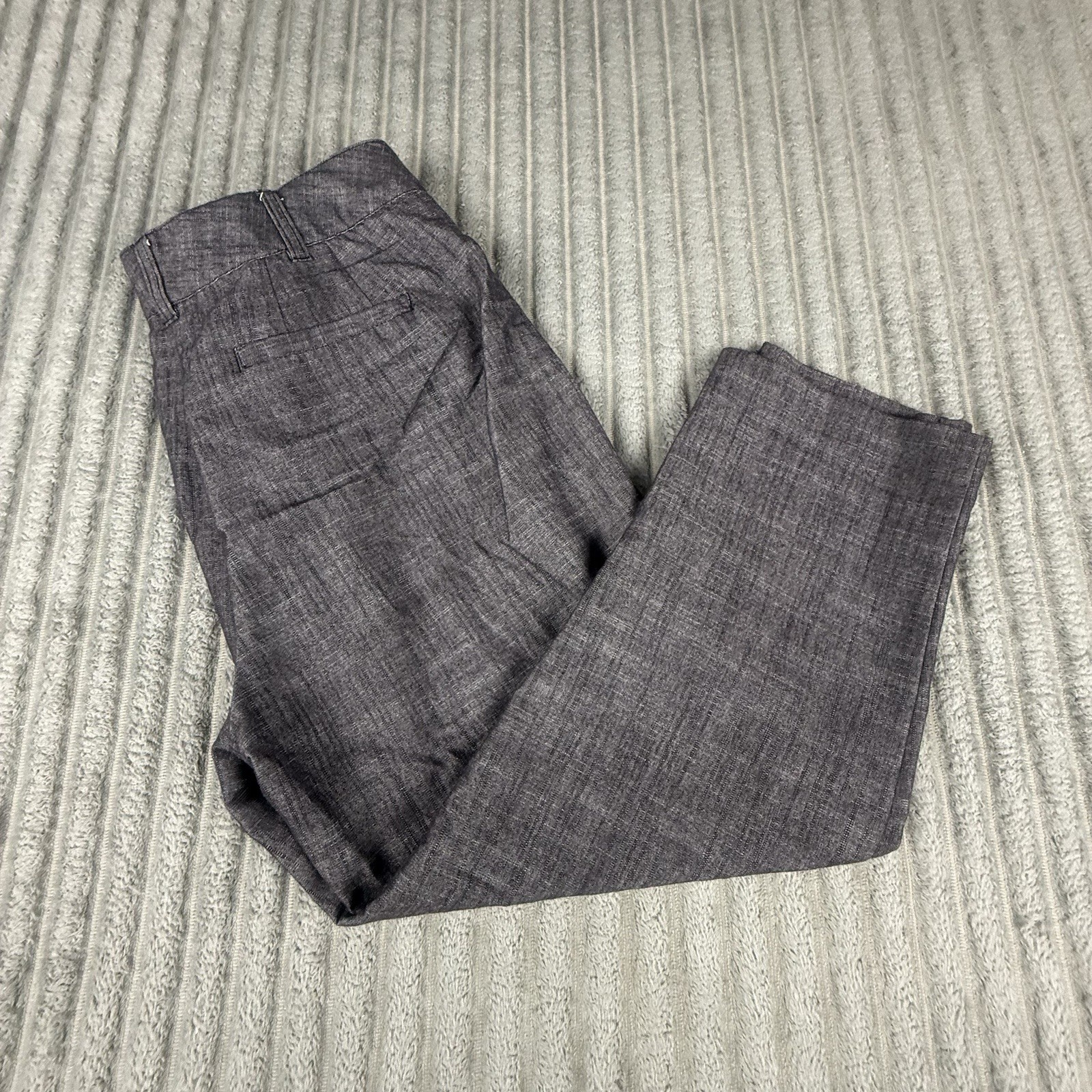 Counterparts Womens Cropped Pants Size 10 (31×23) Gray Capri Stretch Trouser