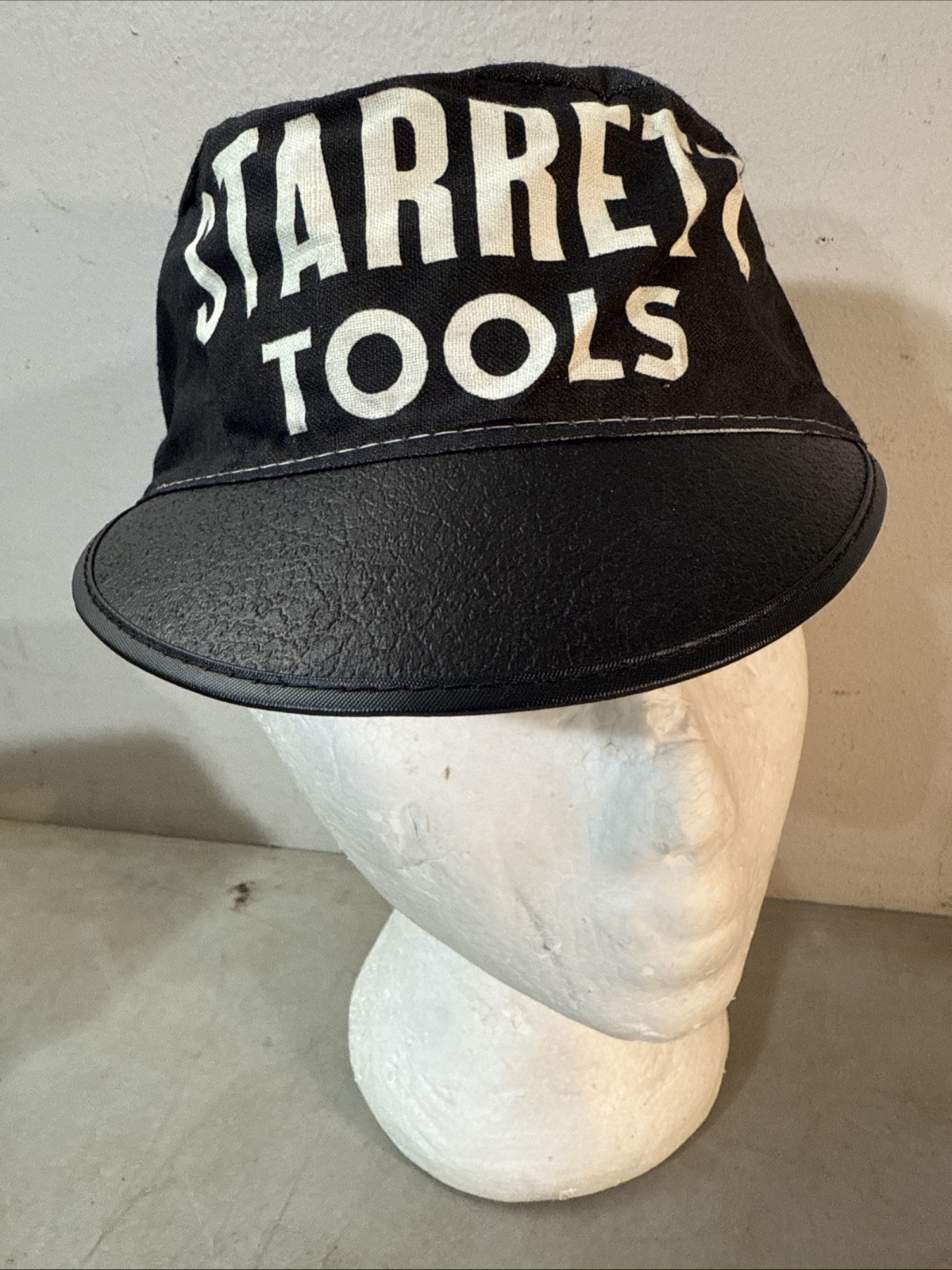 Vintage Starrett Tools Hacksaws and Band Saws Welder’s Hat Cap Size 7 1/8 Black