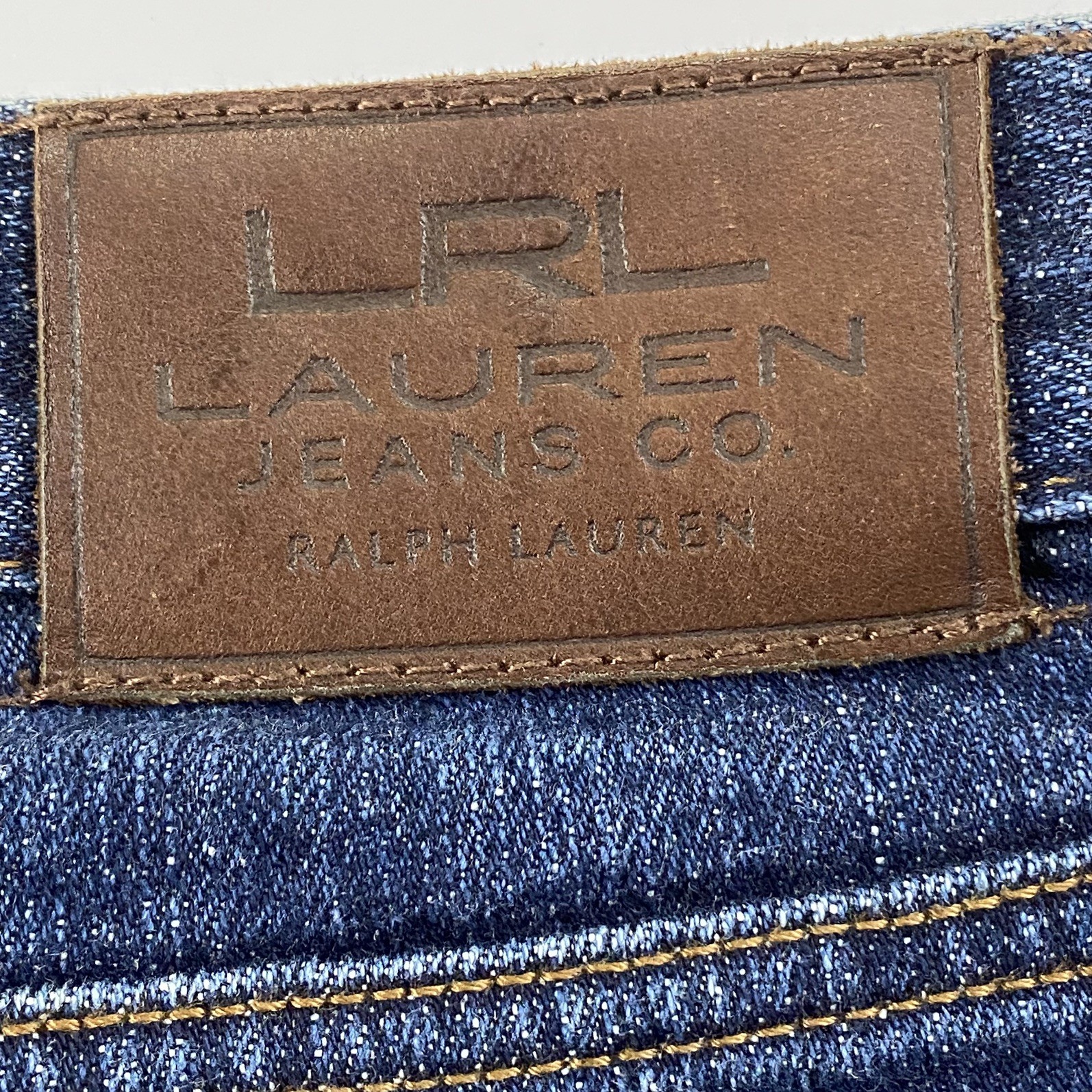 LRL Lauren Jeans Co Womens Classic Midcalf Denim Capri Denim Size 6 Dark Wash