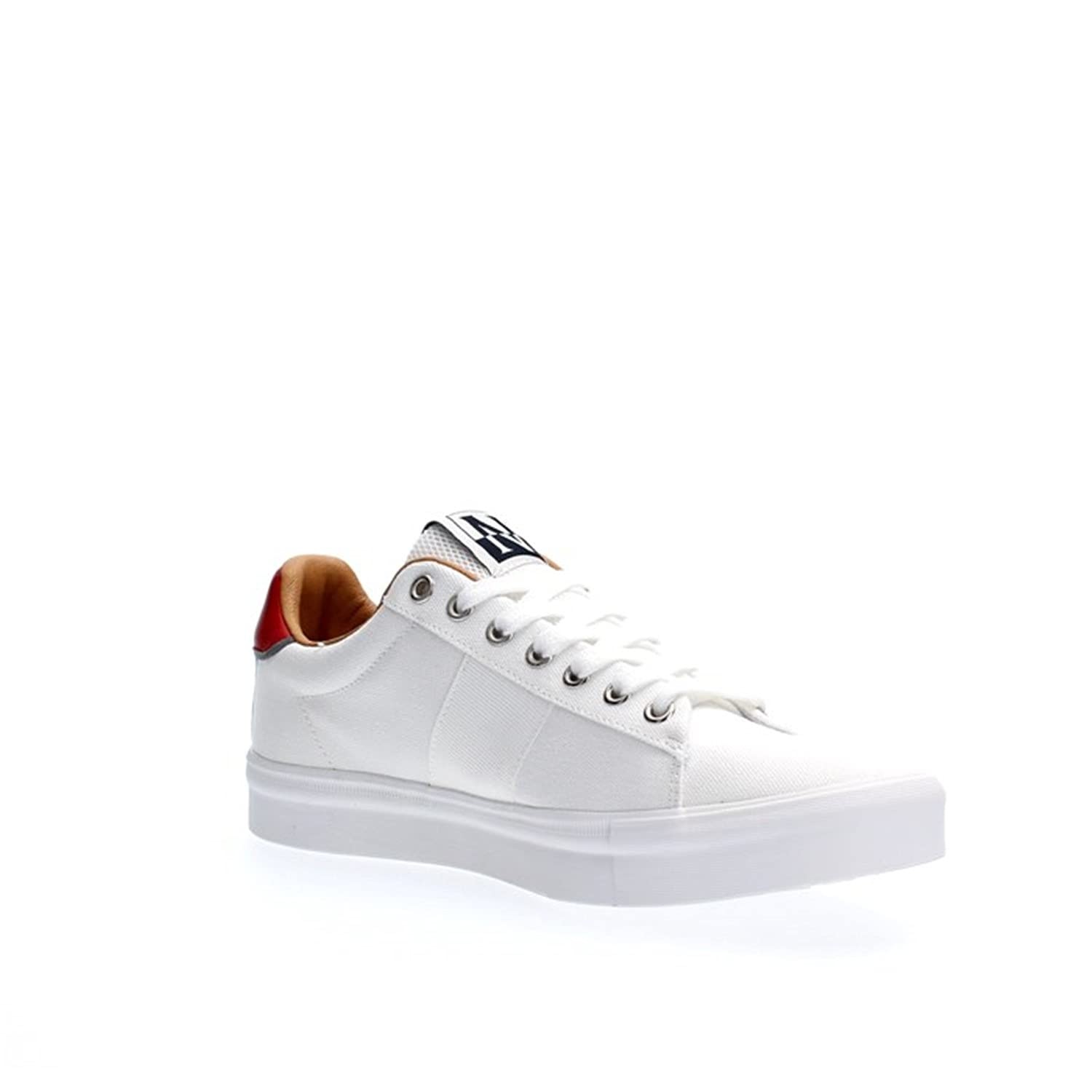 Bianco Polyester Men Sneaker