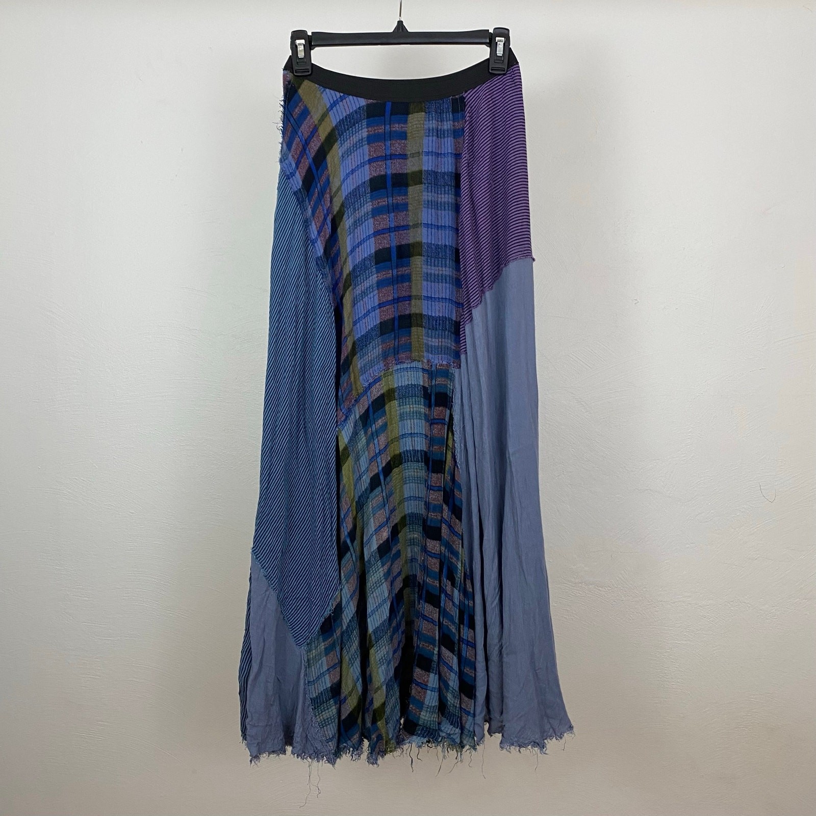 FP One – Free People Plaid Patchwork Maxi – Royal – Size XS