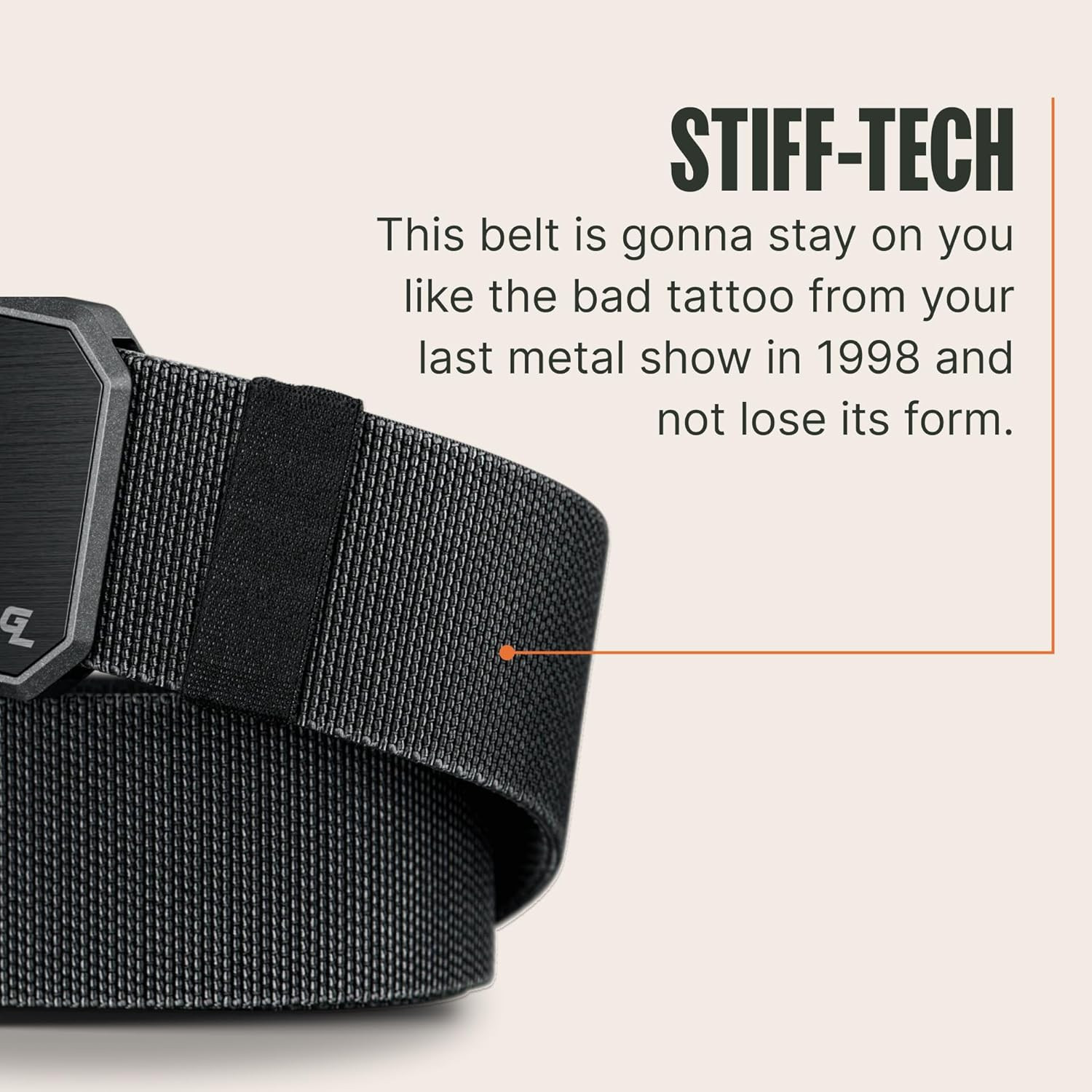 Groove Life Groove Belt OG – Men’S Work Belt – Stretch Nylon, Magnetic Buckle, A
