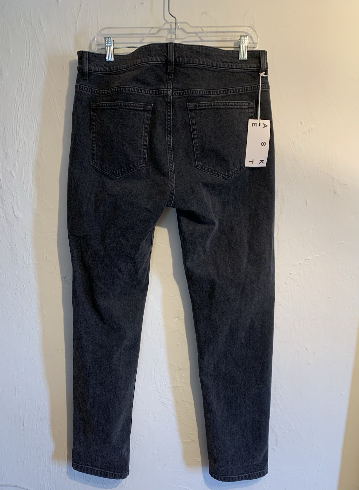 Asket Jeans – Slim 33×32 – Grey Wash – Made In Italy Denim