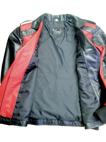 Elevate your style with this sporty yet elegant genuine sheepskin leather jacket
