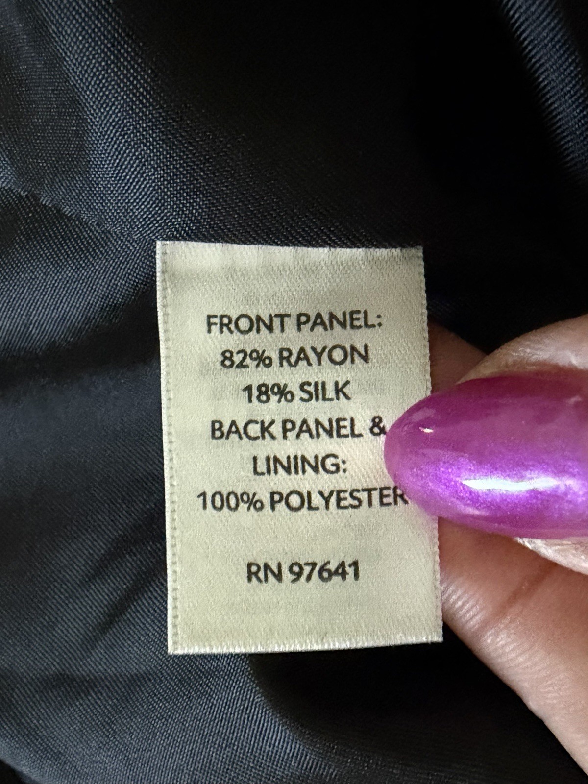 J. Jill Black Velvet Collared One Button Silk Blend Women’s Vest Sz Large NWT