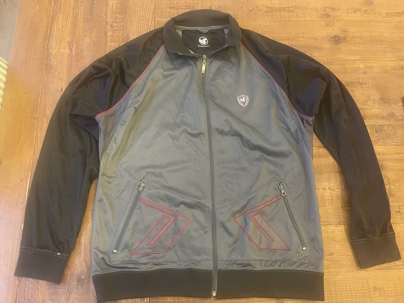 DVS Shoe Company Gray/Black Full-Zip Jacket Size XL FREE SHIPPING!