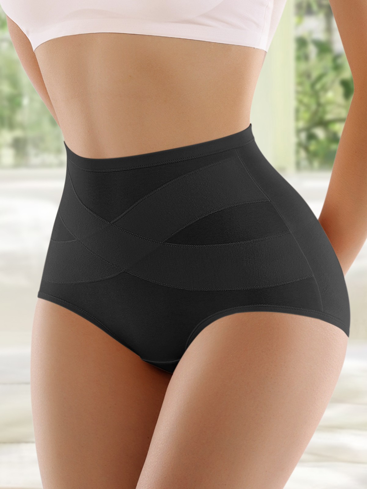 4 Pack Butt Lift Full Briefs Set Tummy Control Panties Knickers Women Underwear