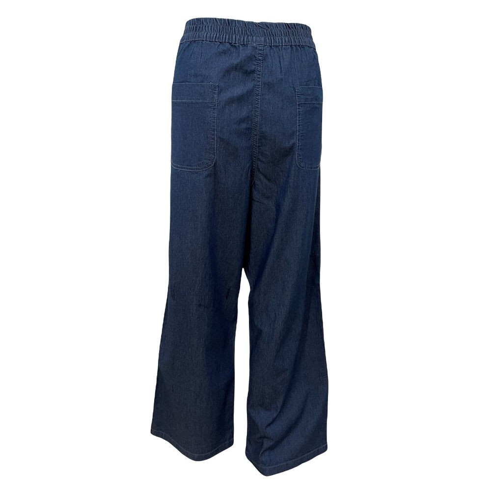 Gold Coast Women’s Denim Palazzo Pants, Medium