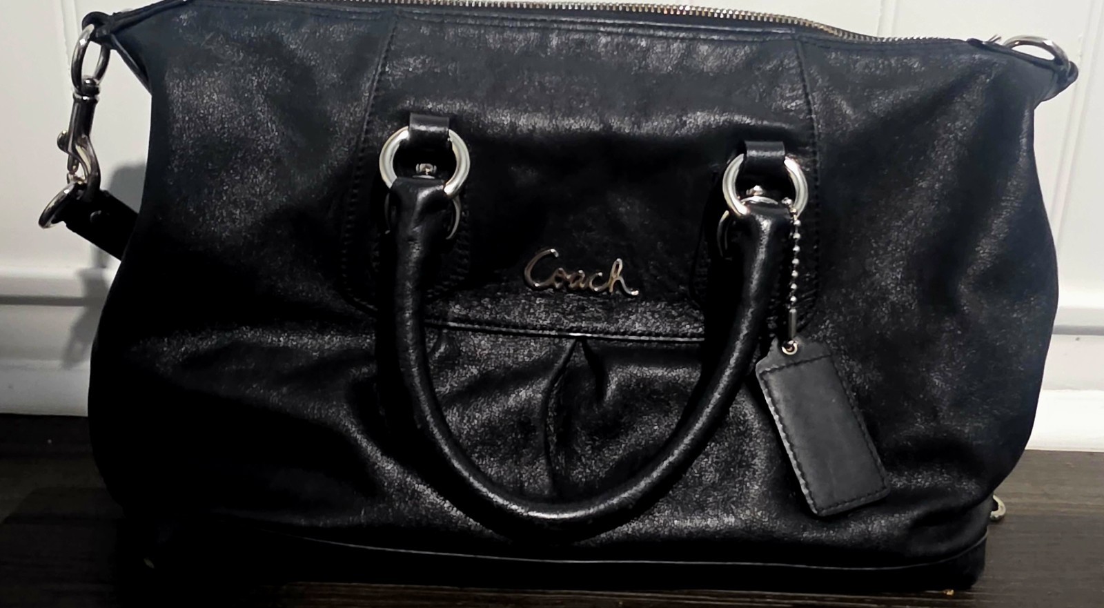 Authentic COACH Black Leather Madison Sophia Satchel G1176-18609 – Gently Used