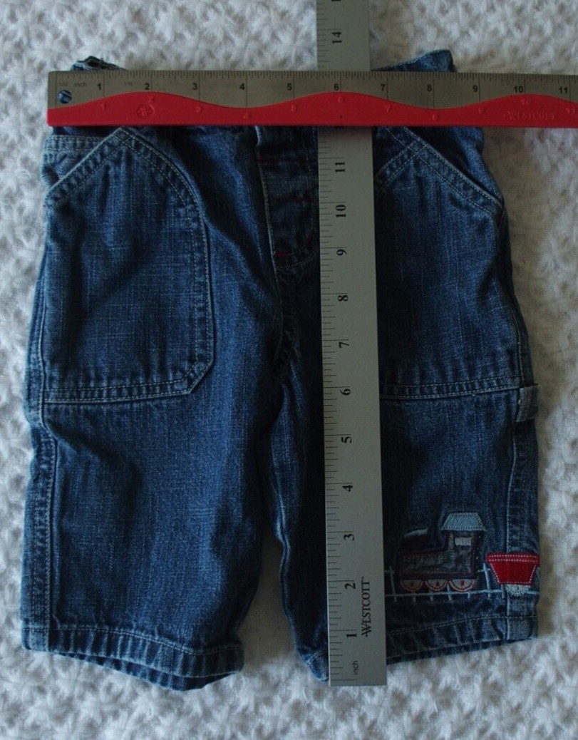 KRU 6-9 months Boys Trian Jeans Carpenter Loop Pockets EUC vintage Y2k