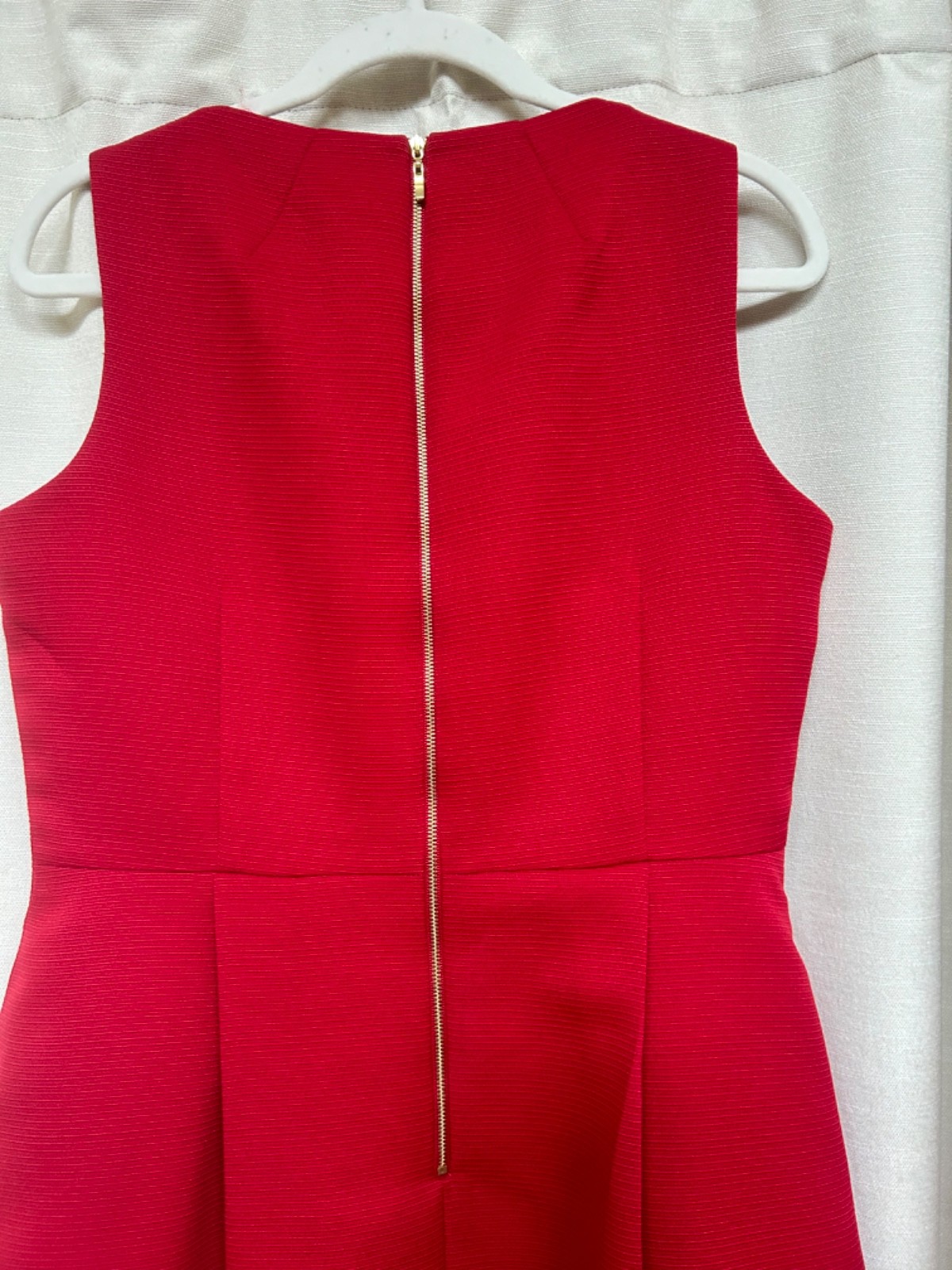 Tahari Arthur S. Levine sleeveless fit-and-flare dress in a vibrant cherry red c