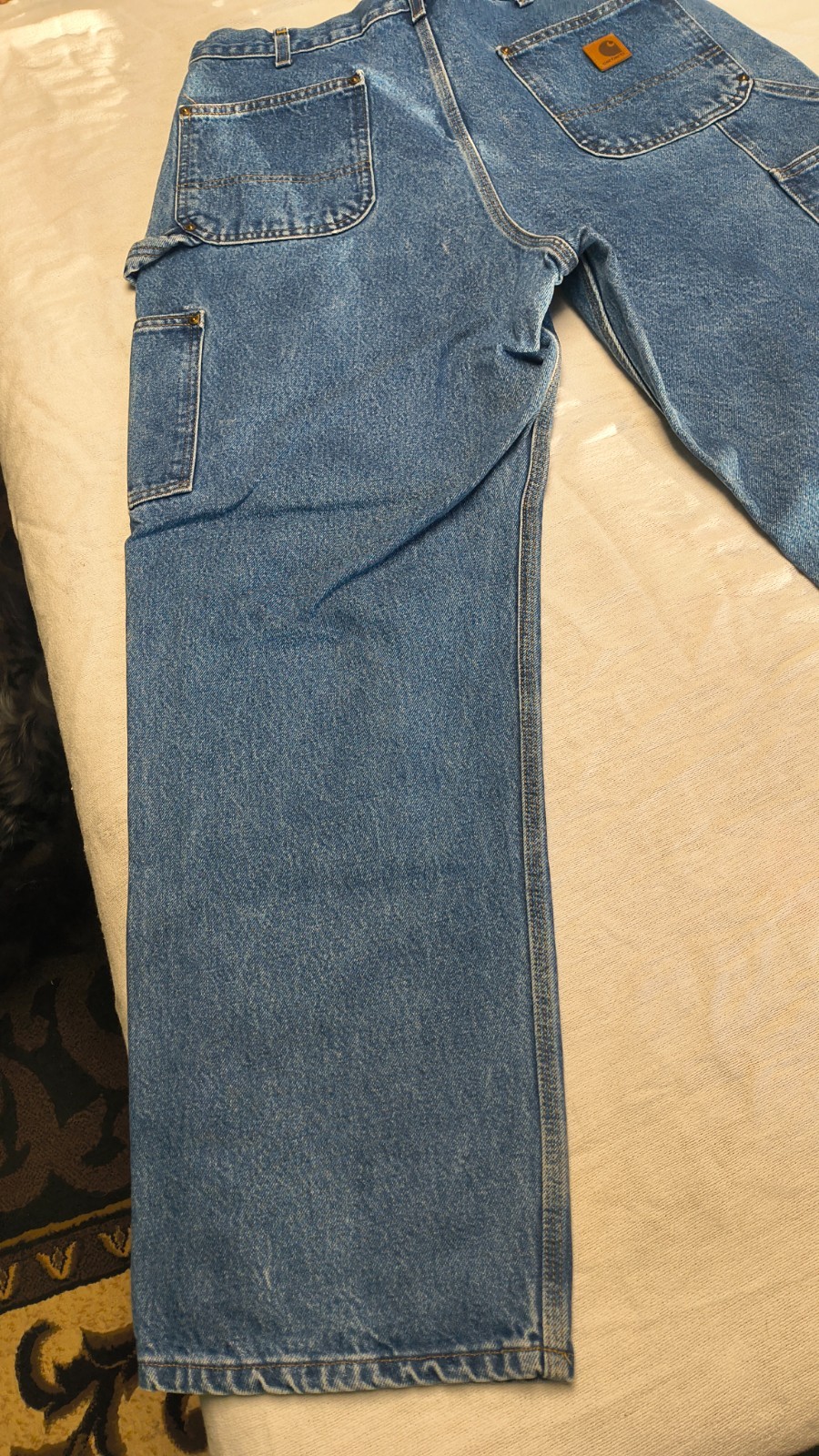 Carhartt Relaxed Fit Rugged Flex Utility Logger Jeans Mens 38×30 dungarees