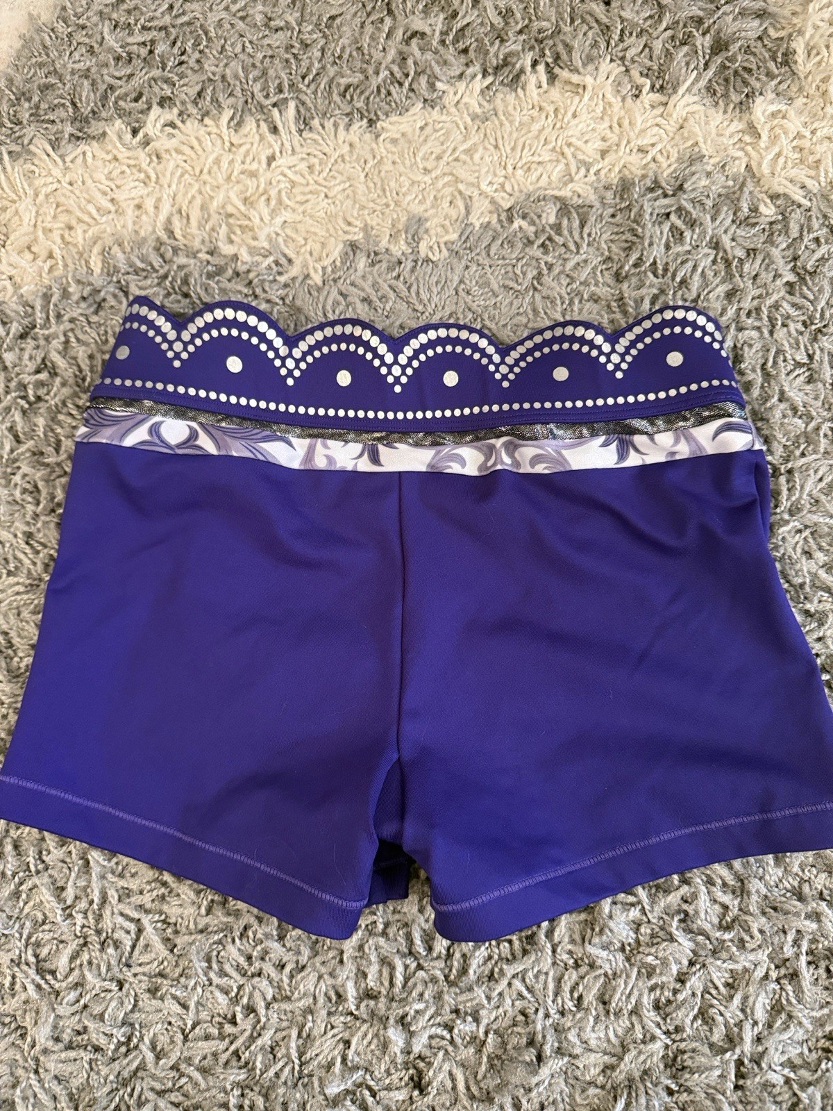 Rebel Athletic Scallop Compression Shorts Size Adult Small AS