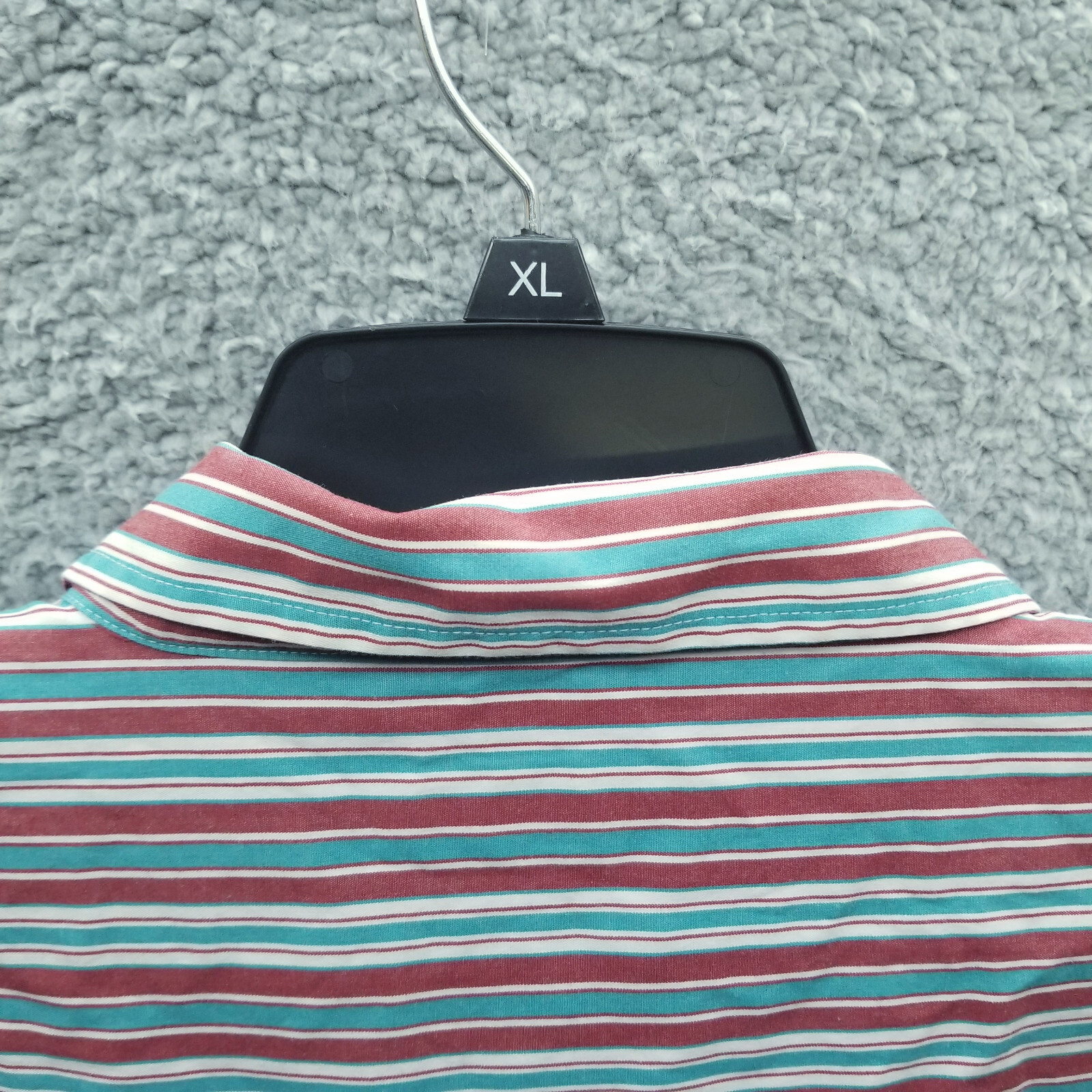 Scandia Woods L Striped Multicolor Button-Down Shirt 50.25″ 28.75″ 10.25″