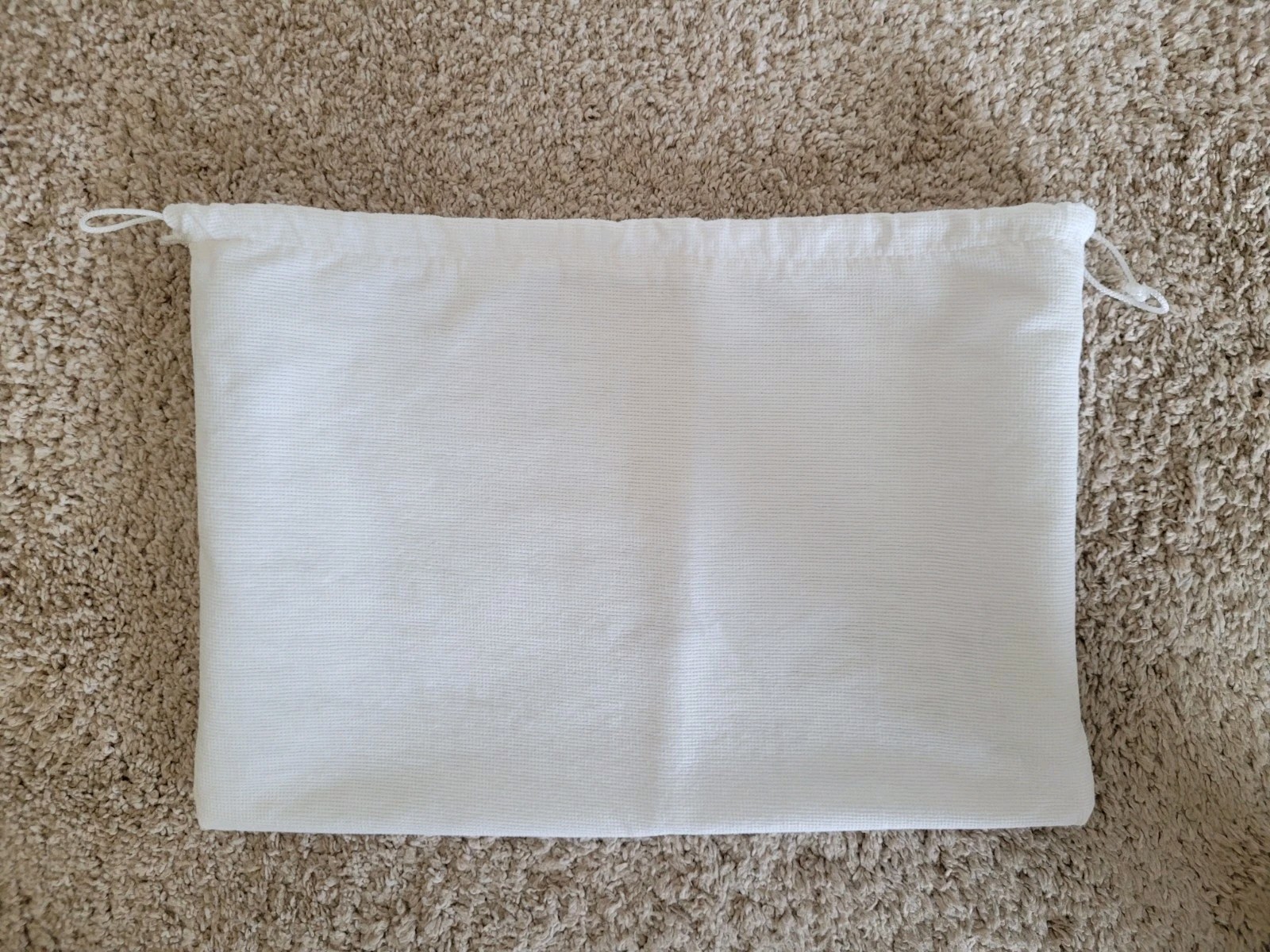 Stuart Weitzman Dust Bag Only For Shoes White Silver Lettering Clean 14″ by 9″